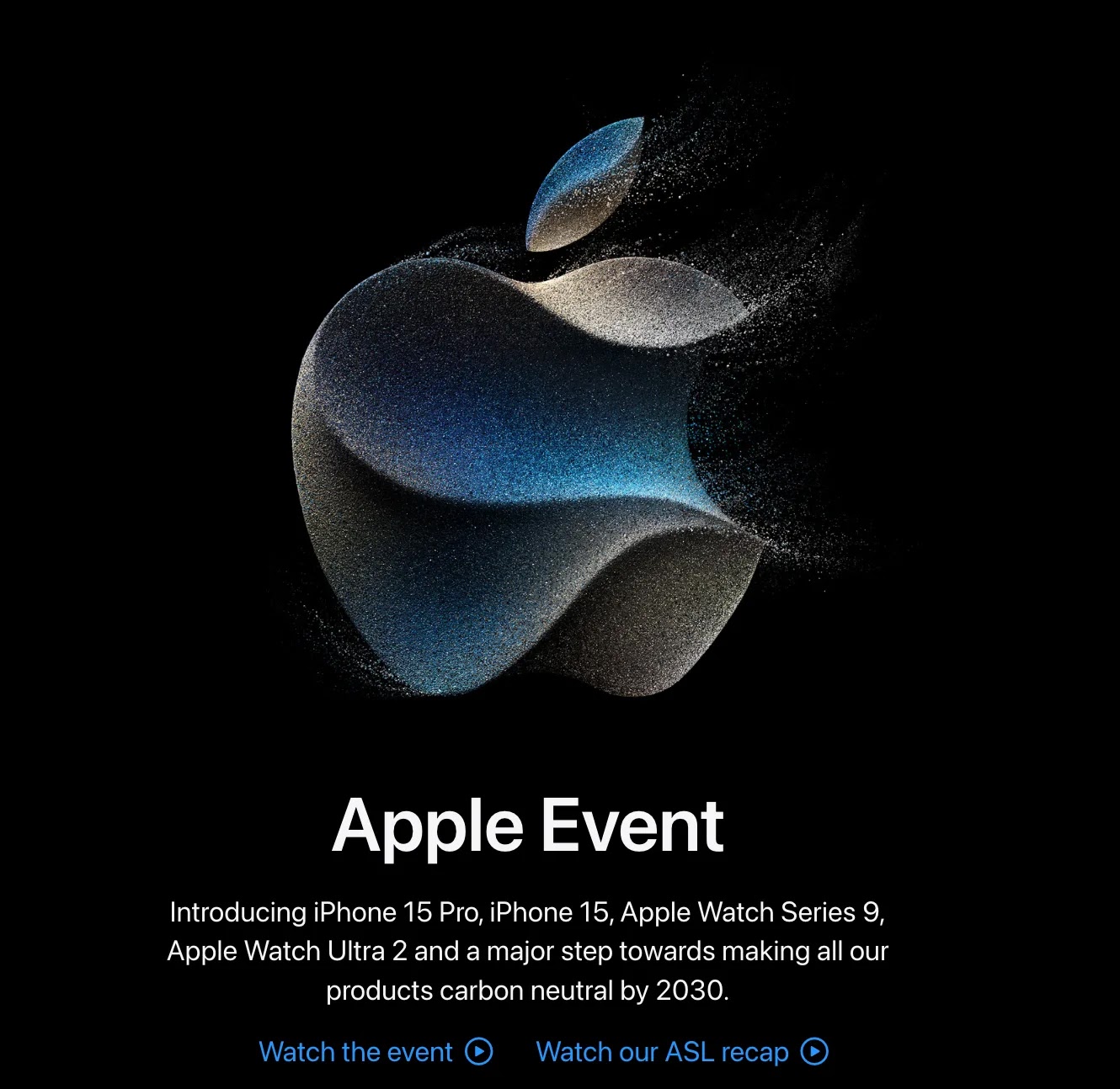 Apple Event poster