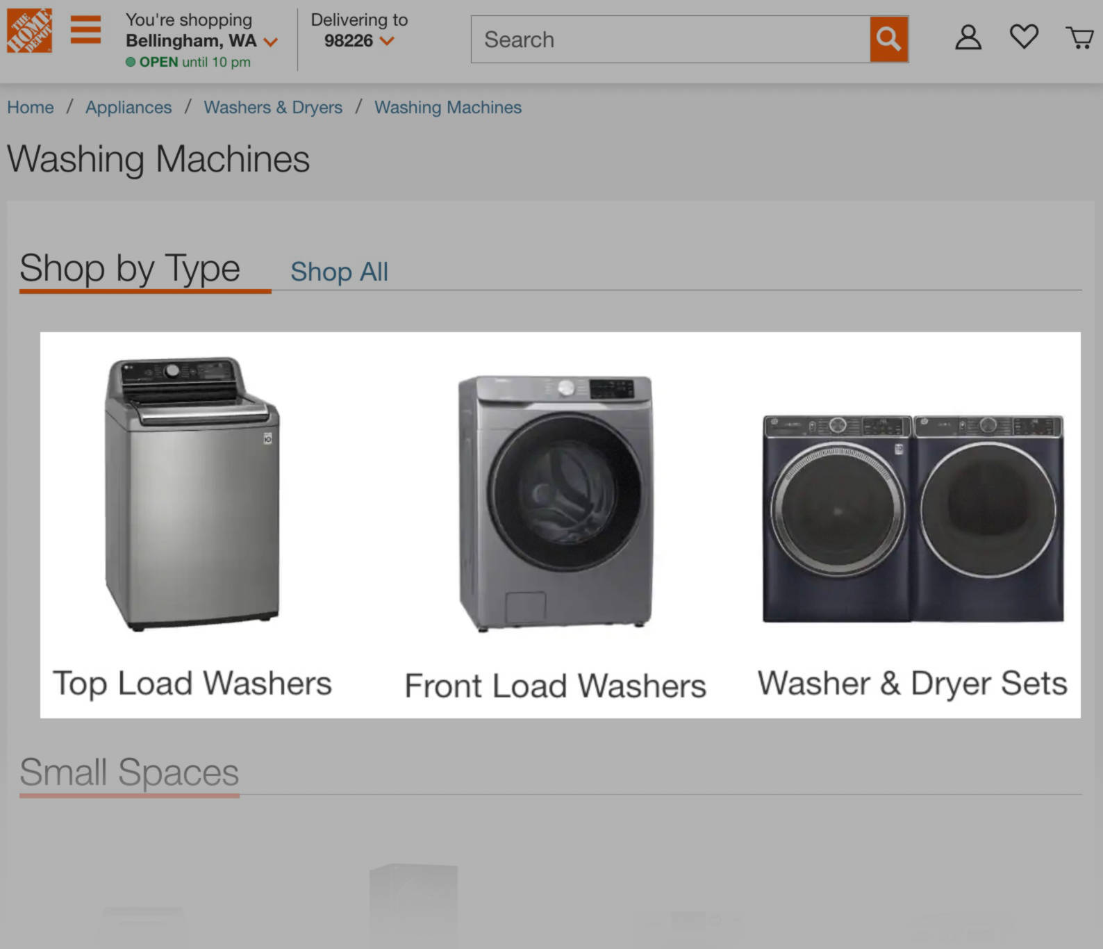 Category pages are displayed by type and link to individual ،ucts within t،se categories.