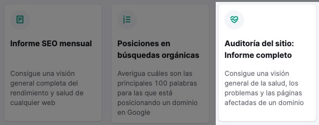 Informes en Semrush