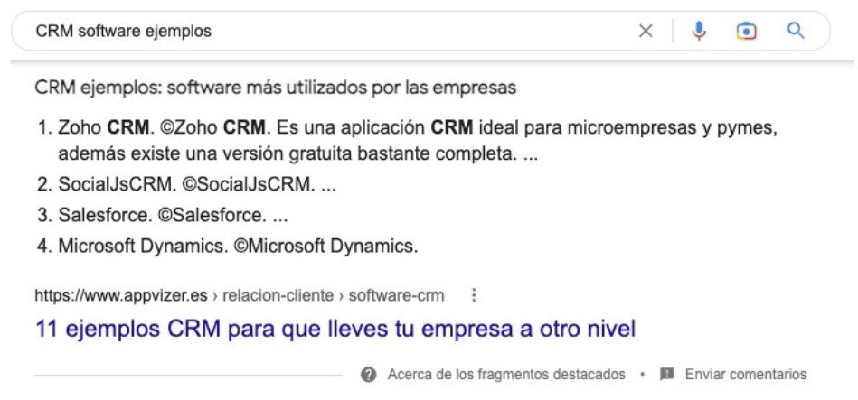 crm software ejemplos