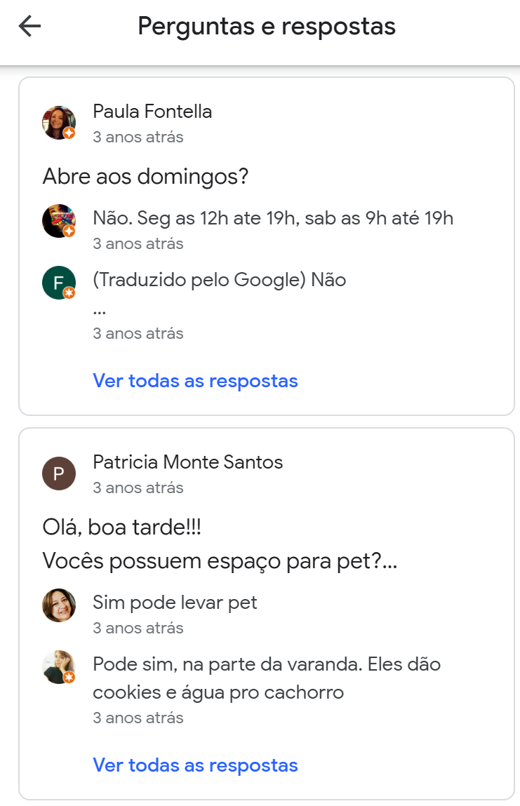 perguntas e respostas