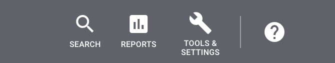 Keyword planner tools and icons