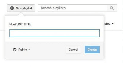 Adding a new YouTube playlist
