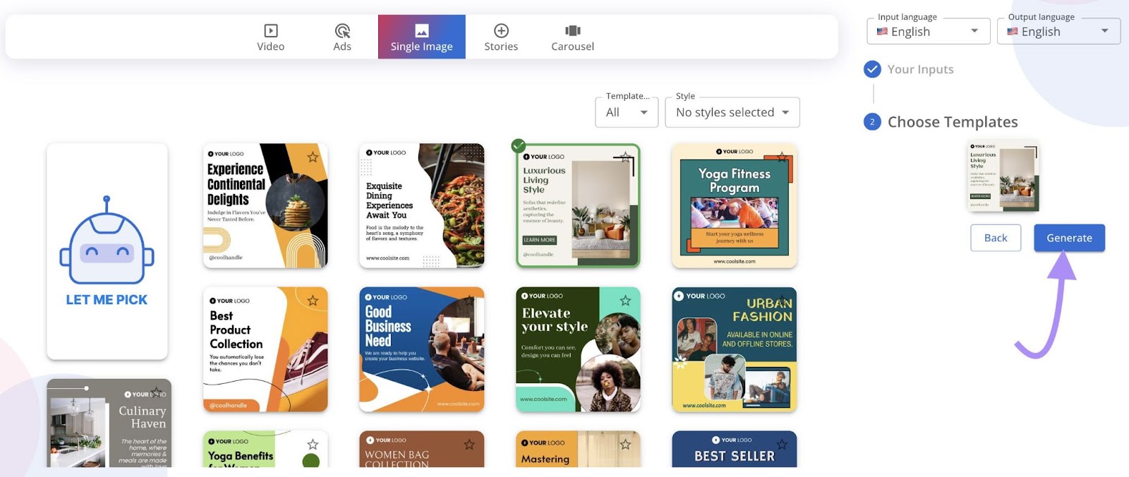 Configurar el Generador de Contenidos Sociales AI