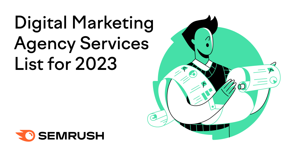 Digital Marketing Agency Services List for 2023