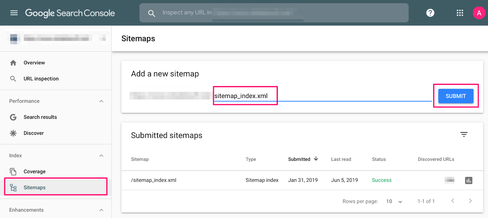 saiba tudo sobre básico de SEO 8 enviar sitemap no google search console