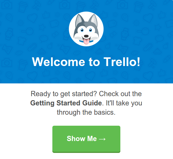 Trello welcome mailer example