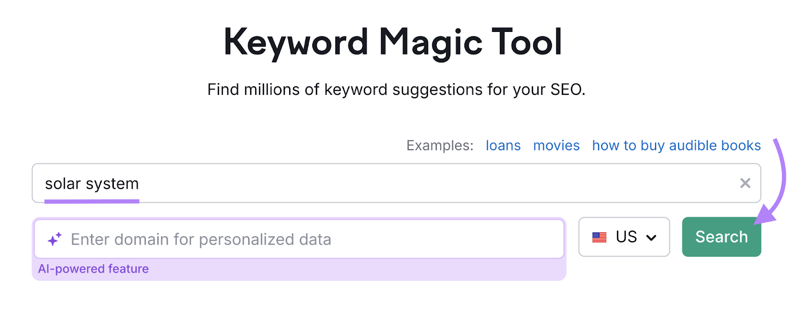 search for keyword in tool