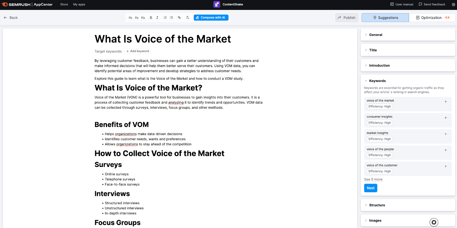 ContentShake for startup content marketing