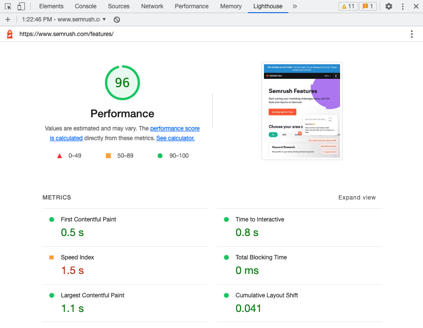 Performance audit more details