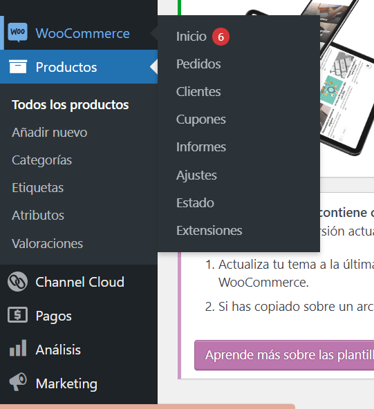 Configuración de Woocommerce