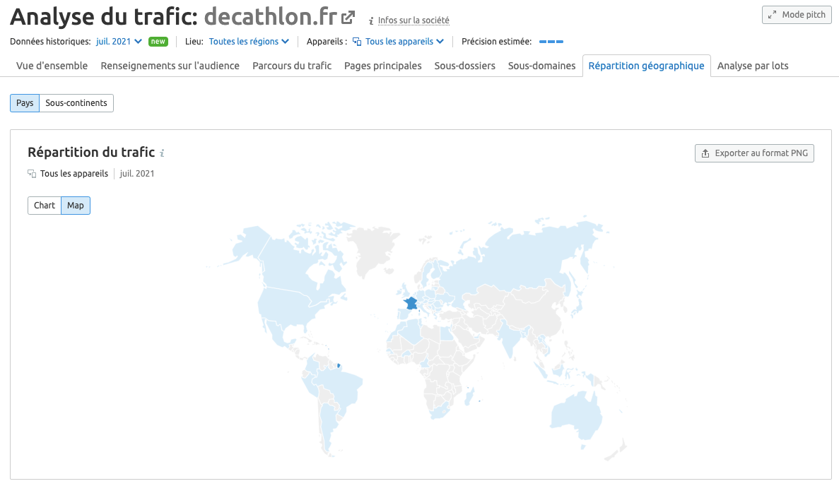 répartition géographique