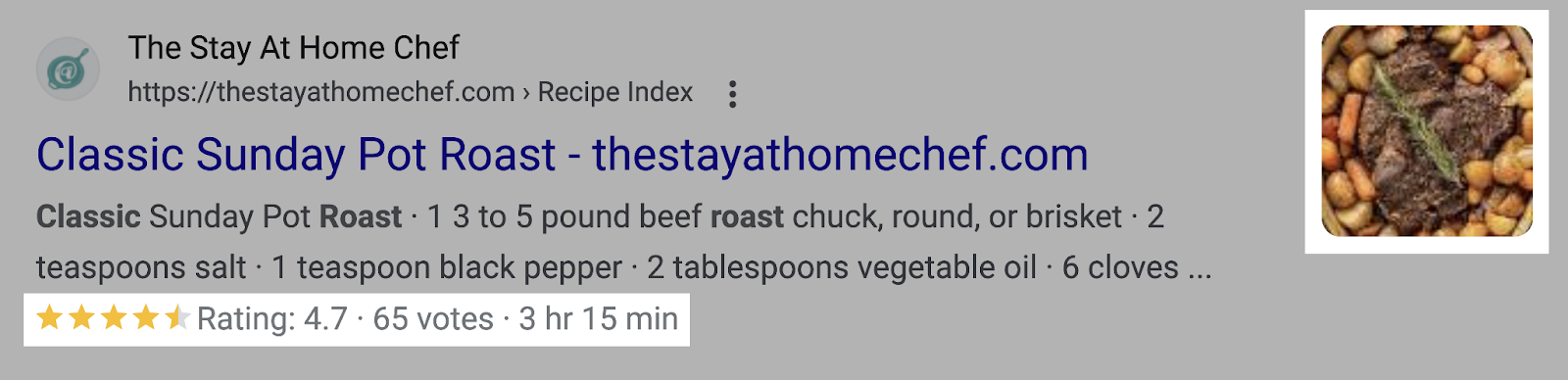 Recipe Snippet