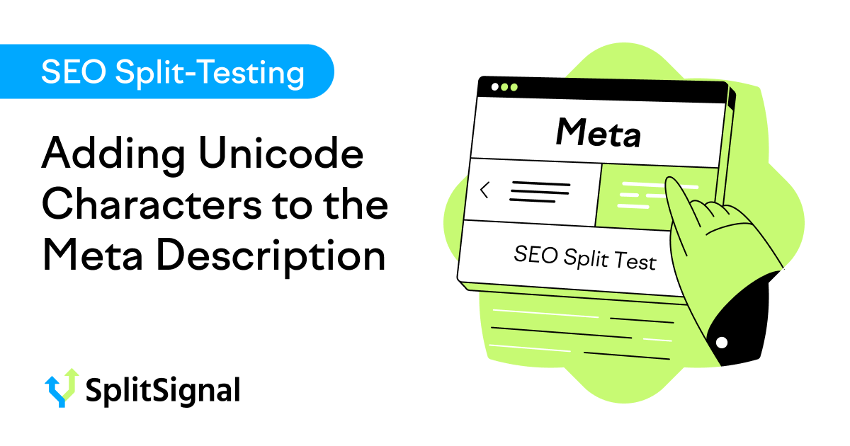 SEO Split Test Result: Adding Unicode Characters to the Meta Description