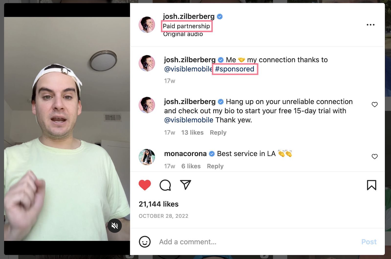 Marketing de influencers en Instagram