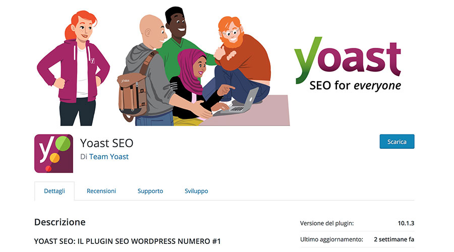 Il plugin Yoast SEO può aiutarti a migliorare il posizionamento del tuo sito