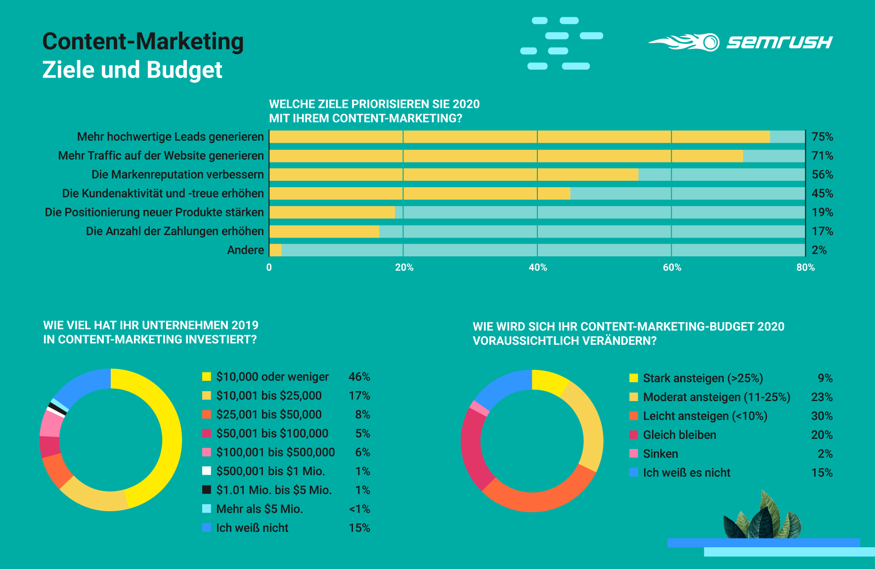 Content-Marketing: Ziele und Budget