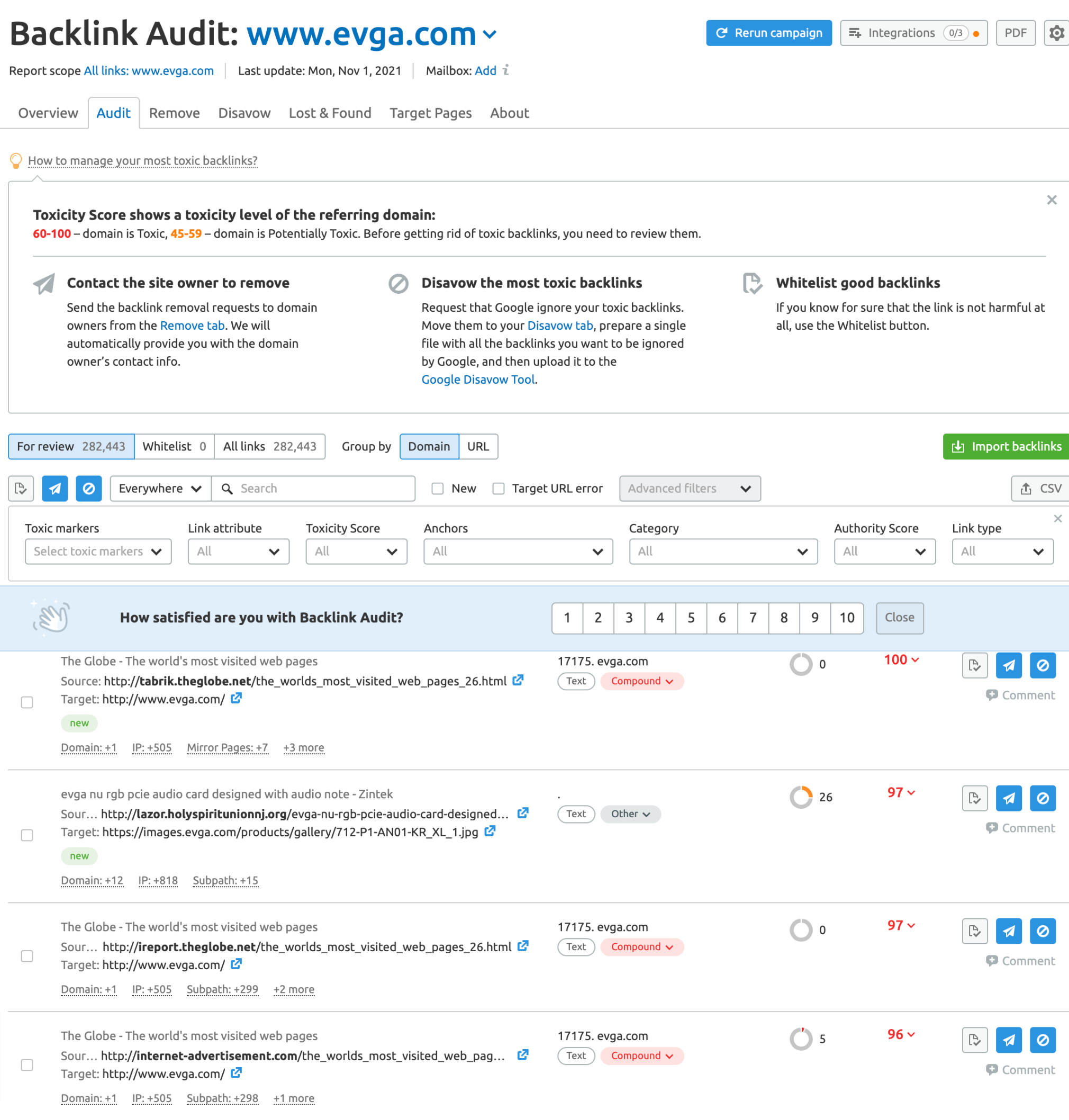 Backlink Audit