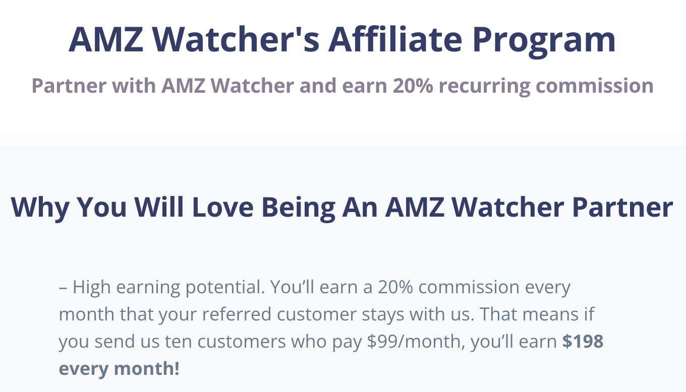 AMZ Watcher’s Affiliate Program