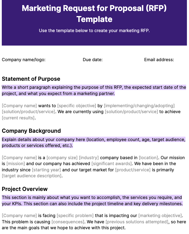 RFP Advertising