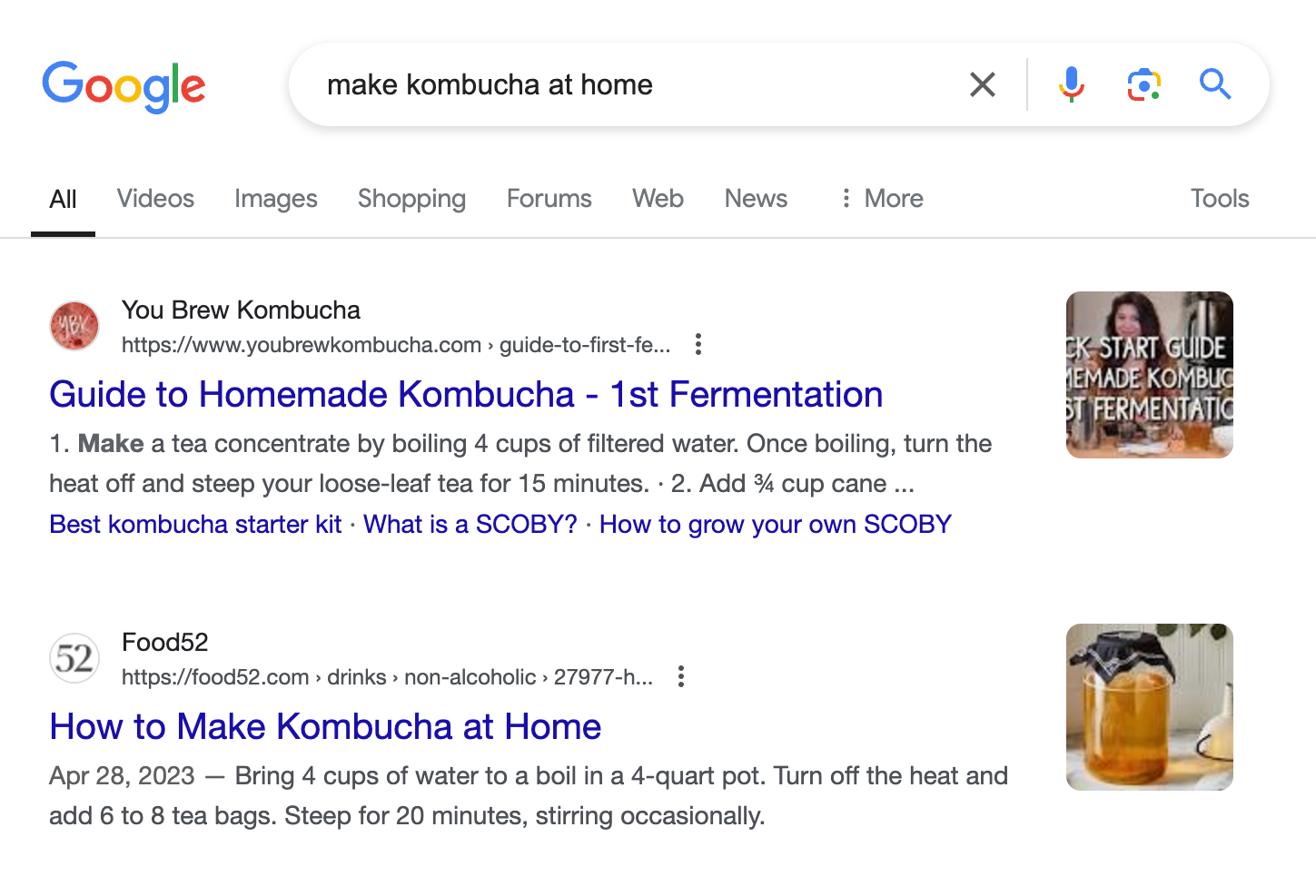 organic results amusement   2  guides for however  to "make kombucha astatine  home"