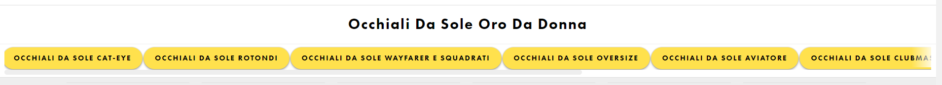 Esempio strategia di link interni di Asos