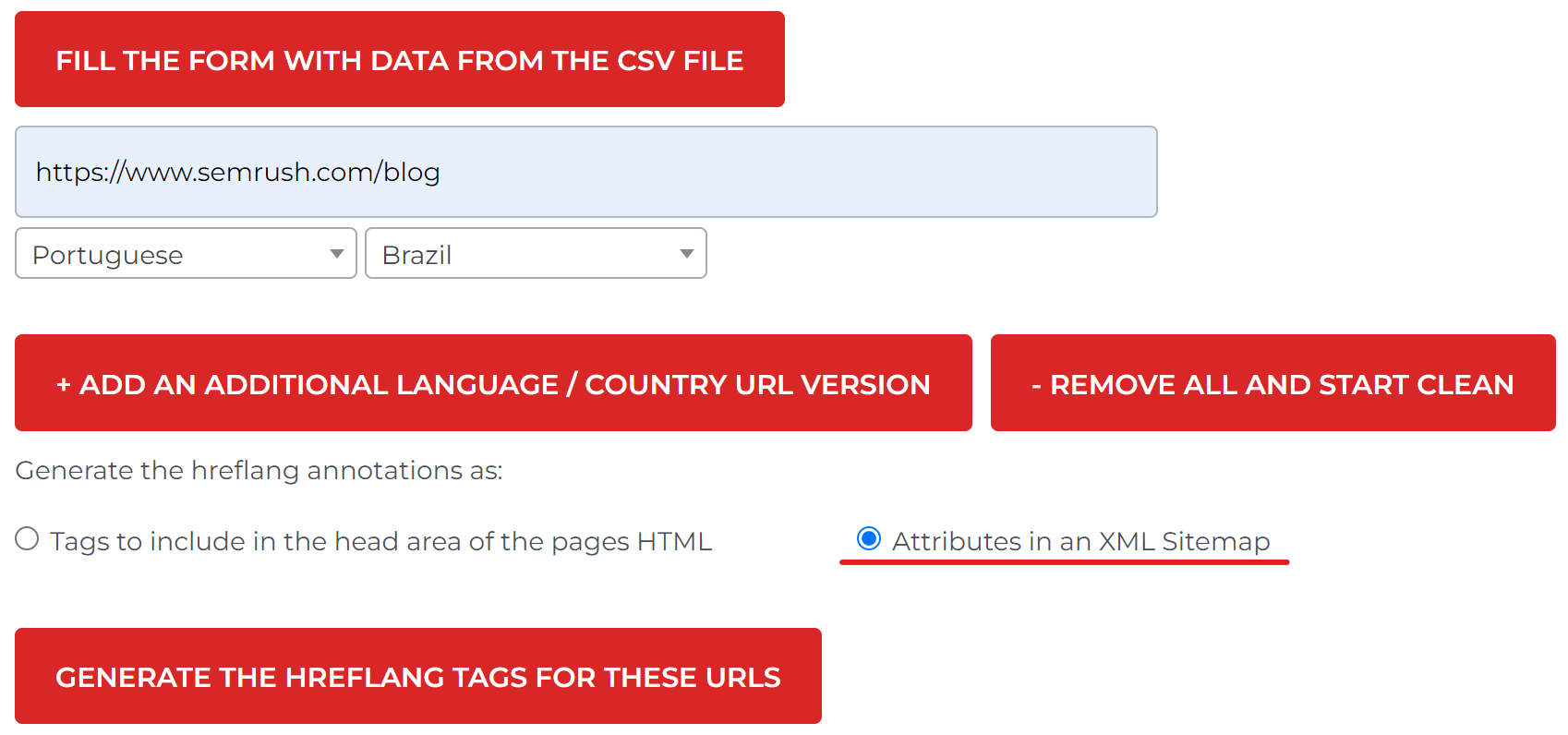 tags hreflang no sitemap XML