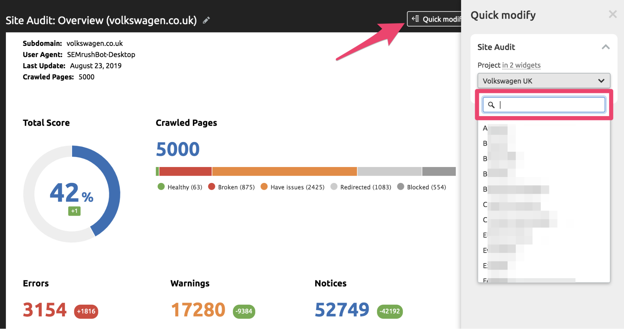 Novedades SEMrush Agosto 2019 - Mis informes