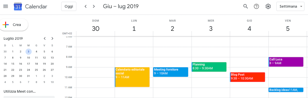 Com organizzare gli appuntamenti quando si lavora da remoto: Google Calendar