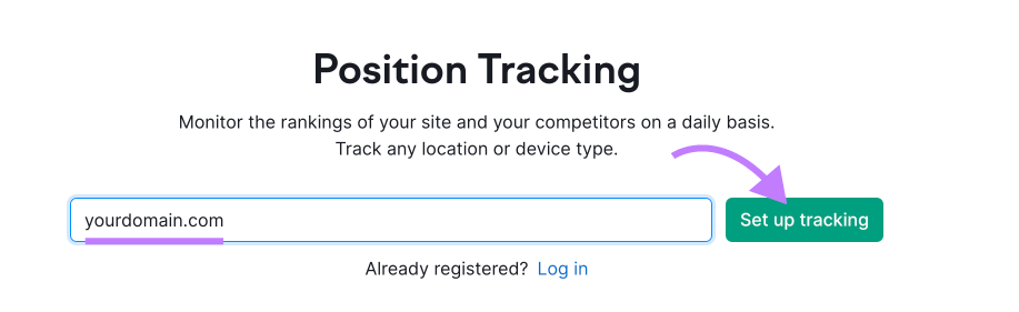 Position Tracking instrumentality   hunt  bar