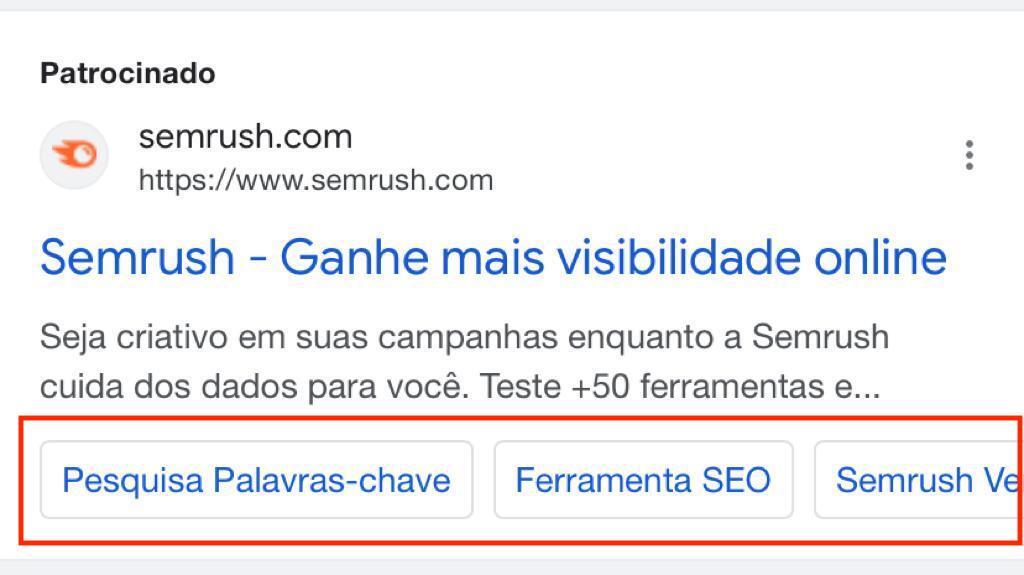 guia para melhorar seus anúncios 4 como os sitelinks aparecem no dispositivos móveis