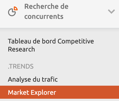 boîte à outils semrush