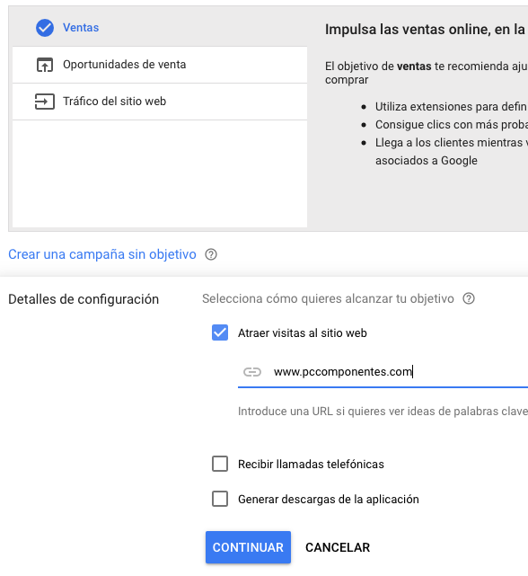 Anuncios dinámicos de búsqueda - Configuración