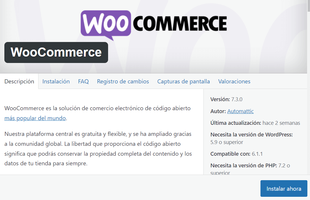 wordpress para ecommerce