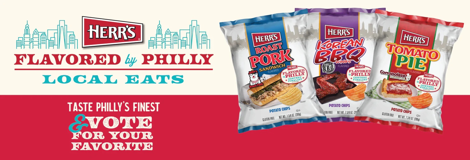 Herr’s Flavored by Philly Local Eats banner