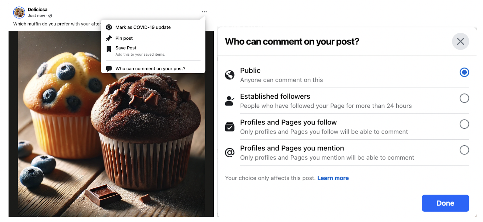 How to crook   disconnected  comments connected  your Facebook post