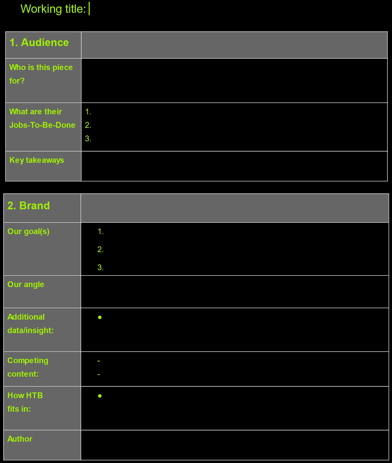 **** The Box’s (HTB) content brief template