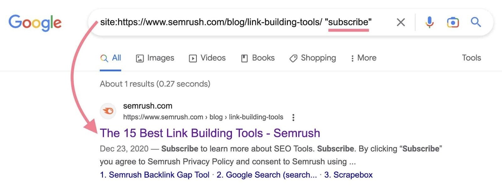 indexed JS content shown in SERP