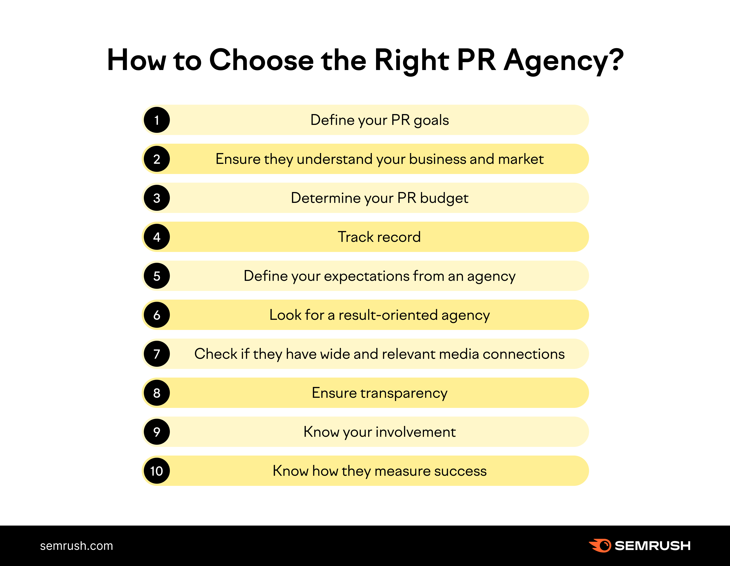 How do I choose a PR agency?