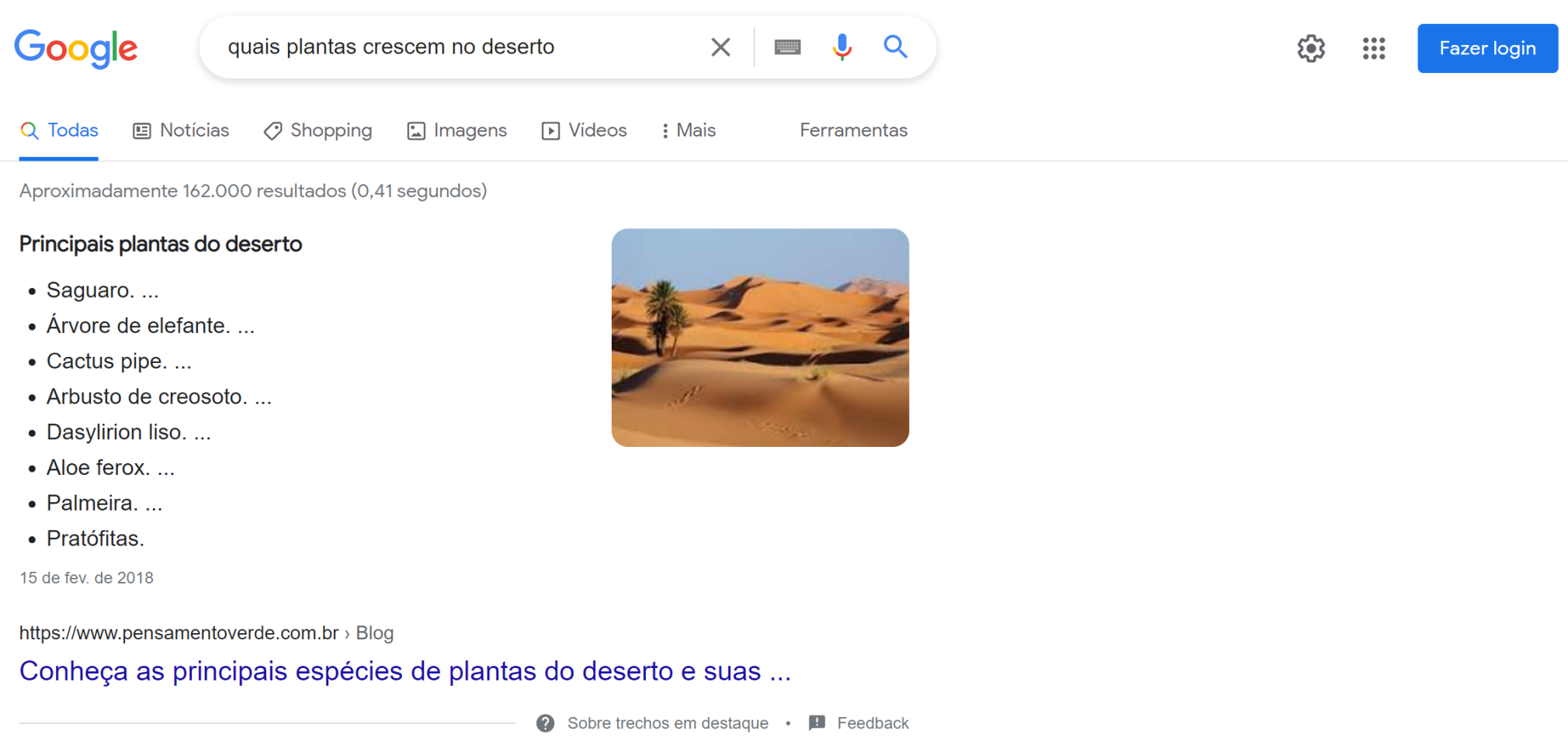 o que são palavras-chave - exemplo Google pesquisa específica