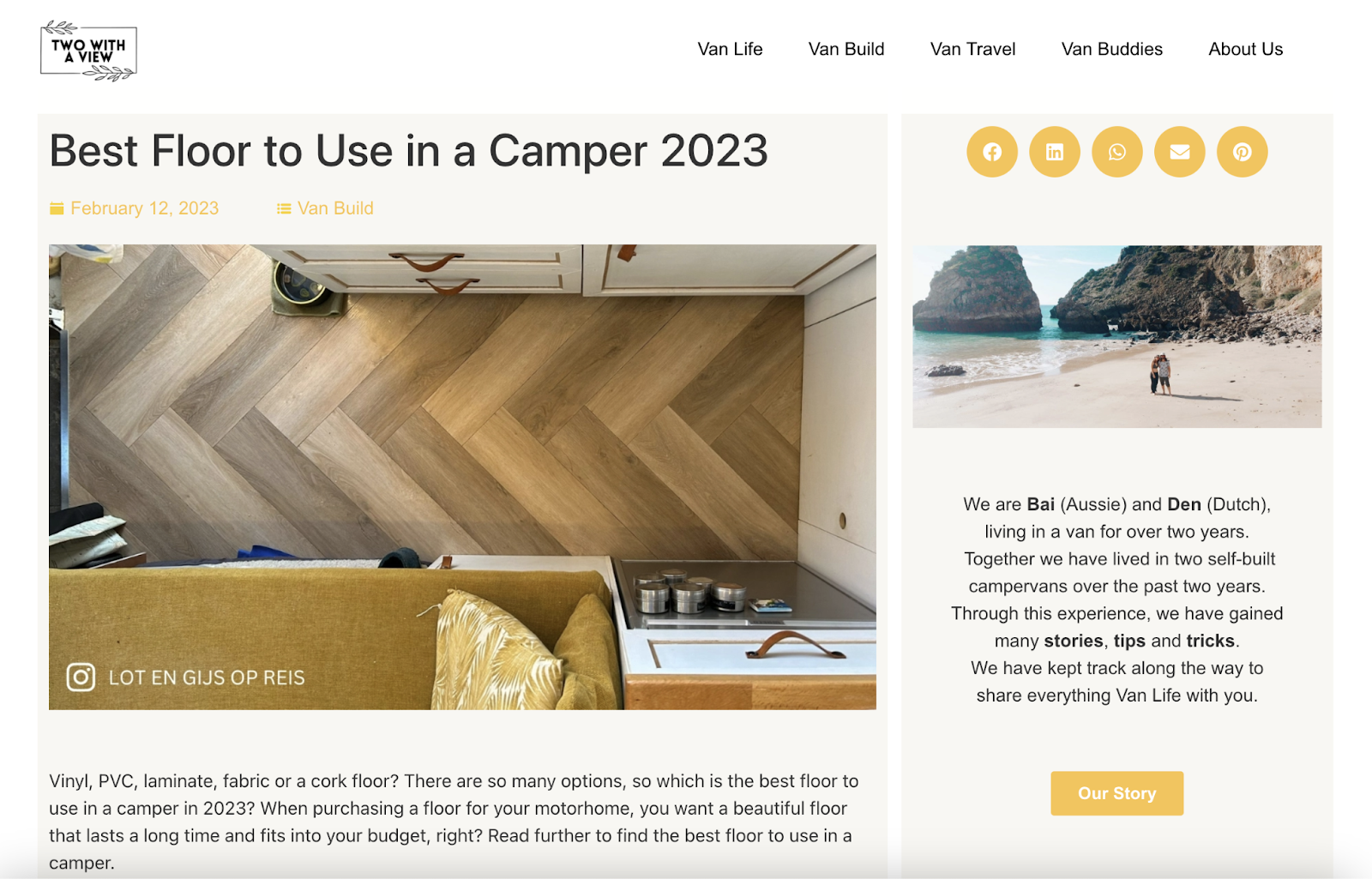 Van beingness  blog niche has topics similar  champion  flooring to usage  successful  a camper