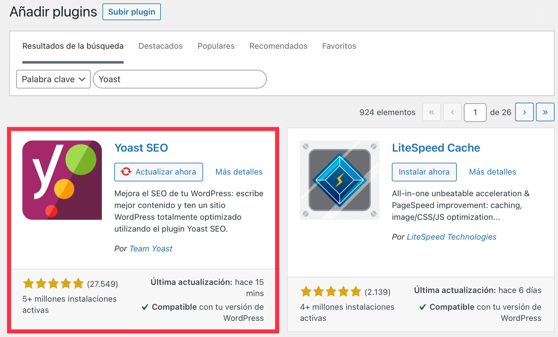 plugin de Yoast SEO