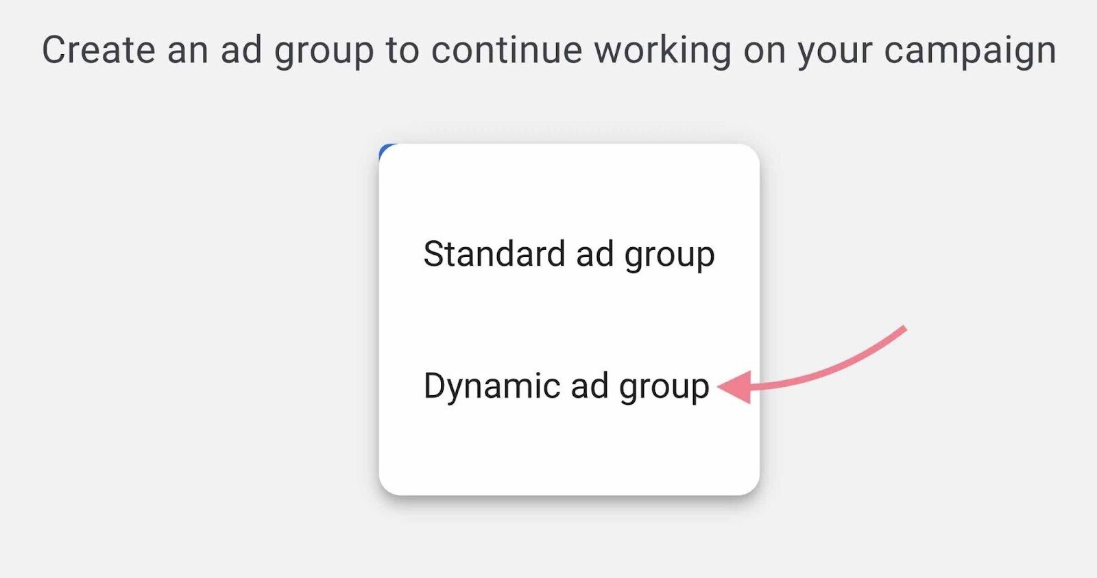 Dynamic ad group button