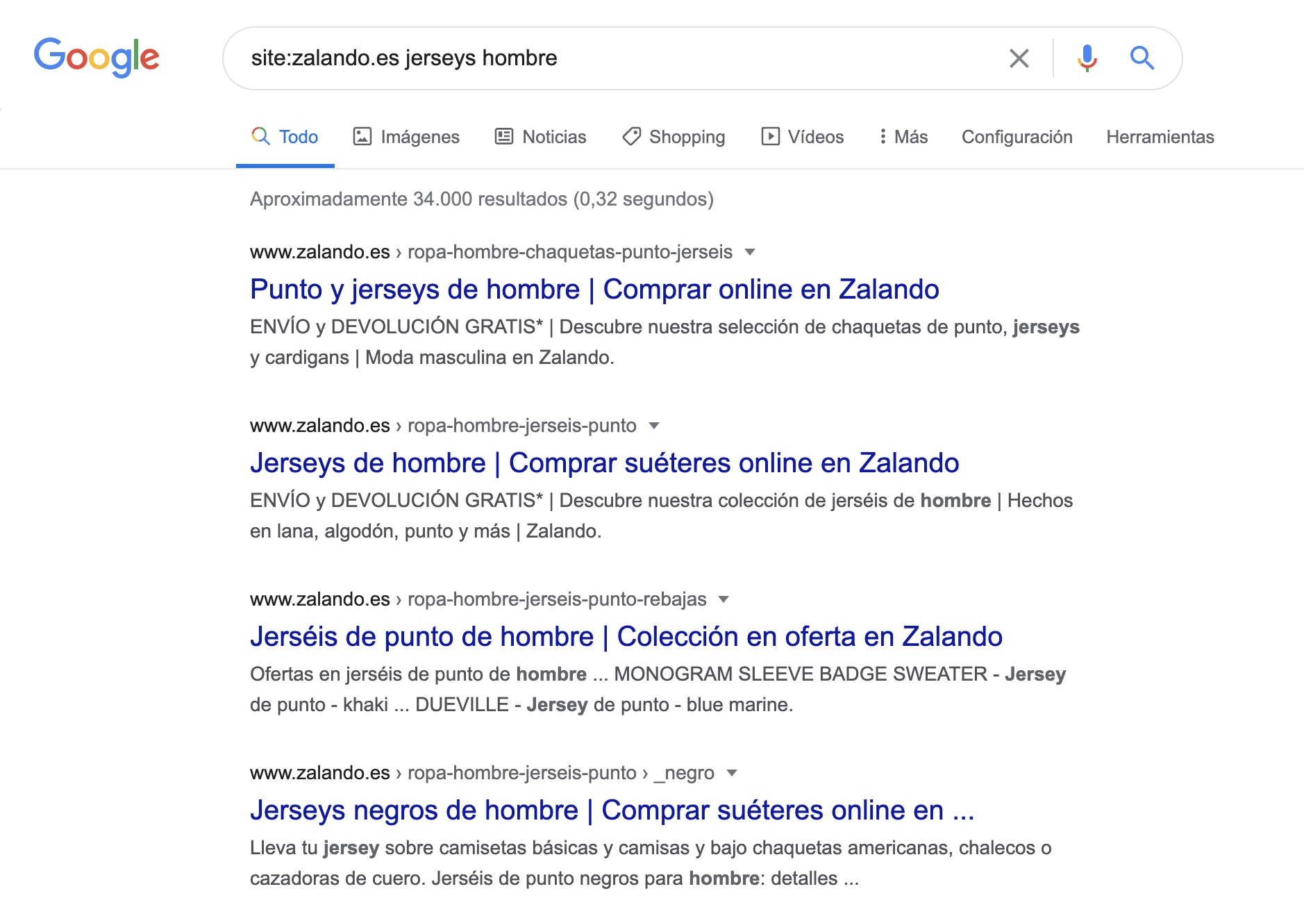 Canibalización de palabras clave - Usar Google Site Keyword