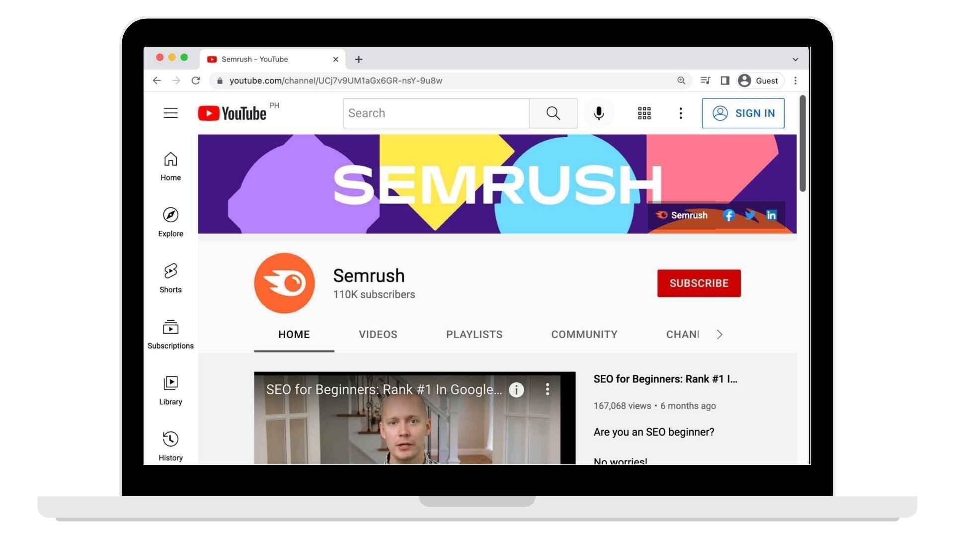 YouTube for desktop