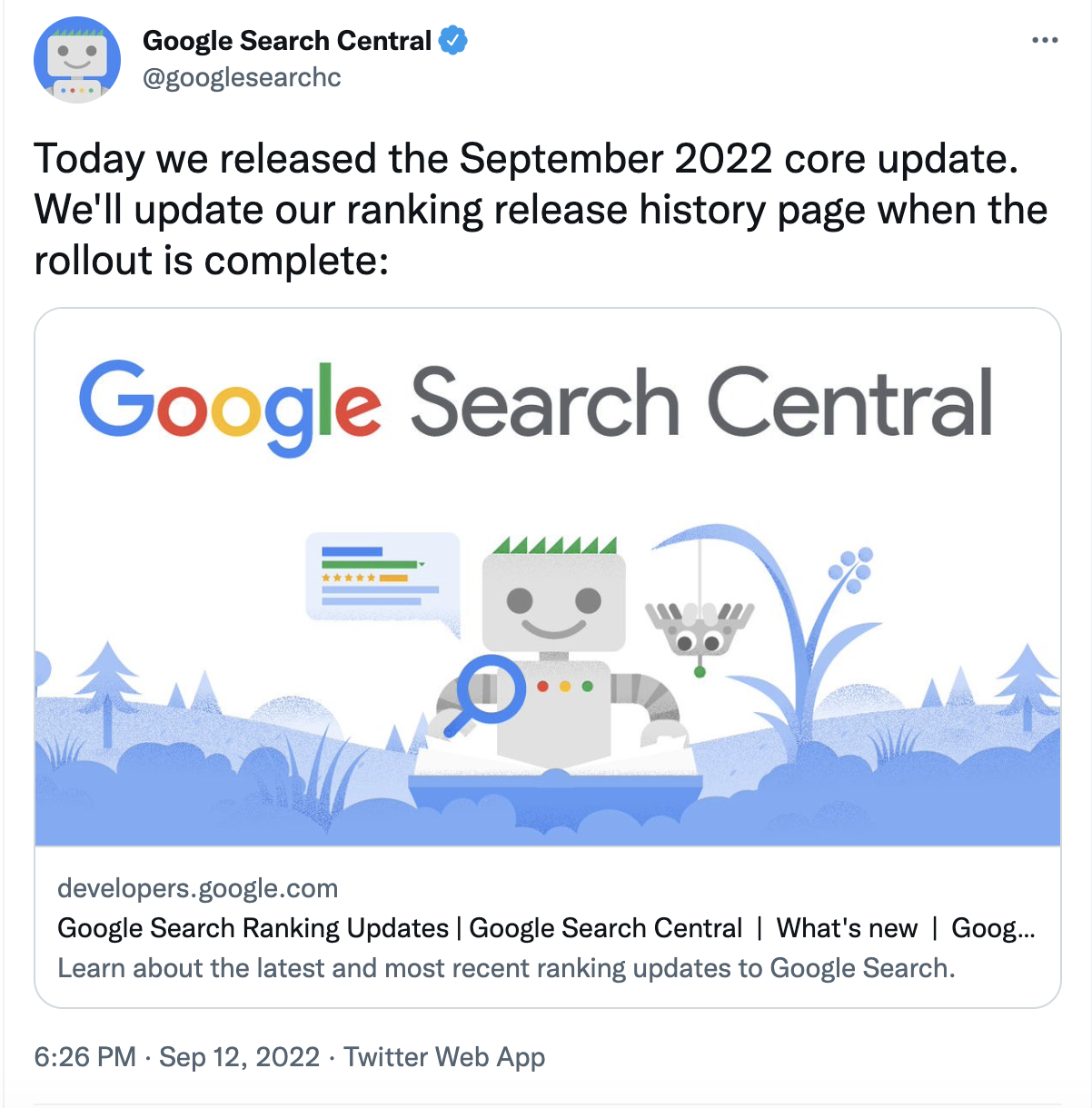 Update google