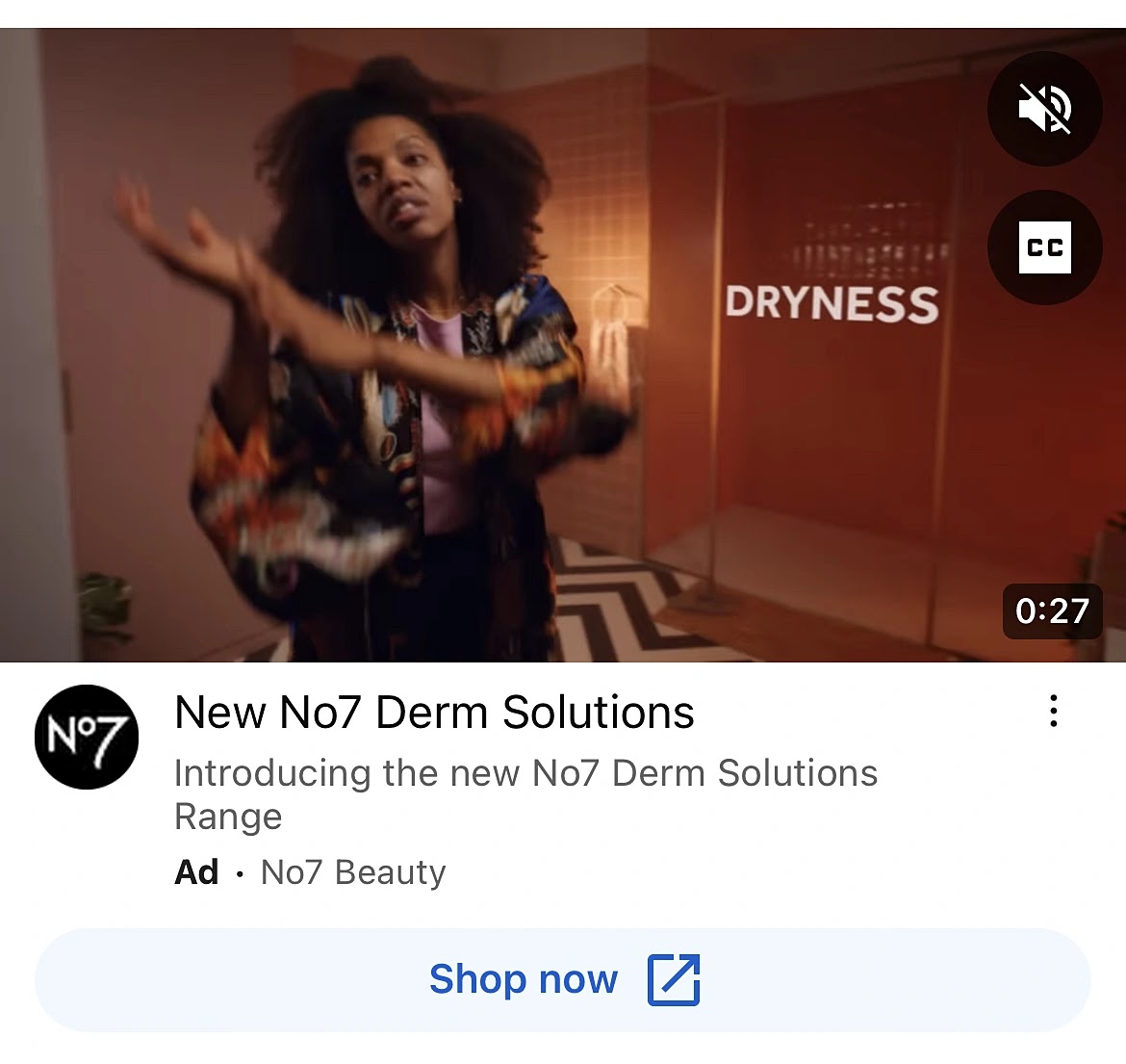 An ad on YouTube app homepage