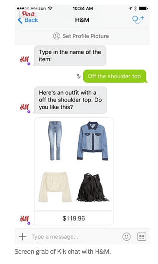 News: il chatbot sviluppato da H&M