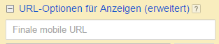 Finale mobile URL definieren