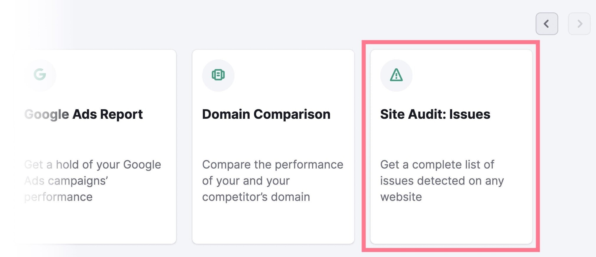 site audit issues in my reports